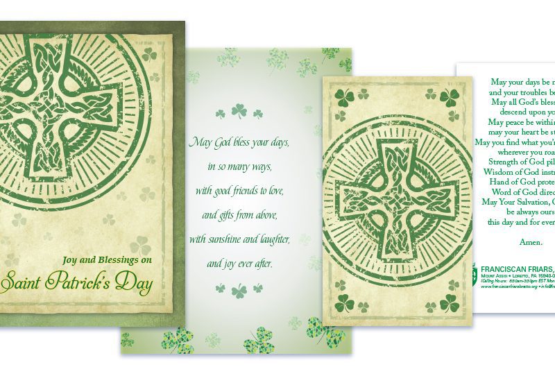 Franciscan Friars of Loretto St. Patrick’s Day Greeting Card Mailing