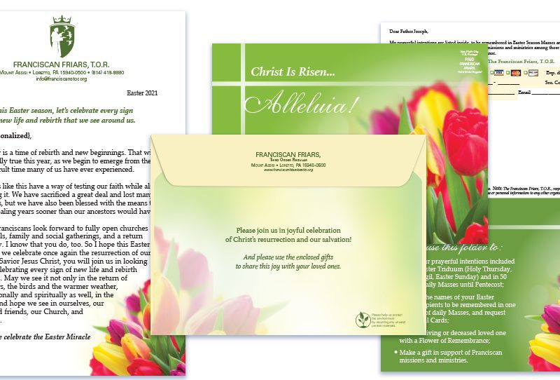Franciscan Friars of Loretto Easter Greeting Card Mailing