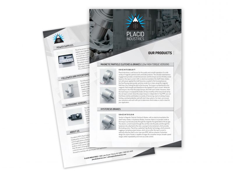 Placid Industries Line Card
