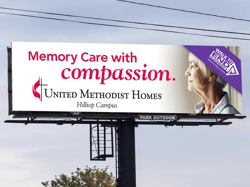 United Methodist Homes Memory Care Billboard